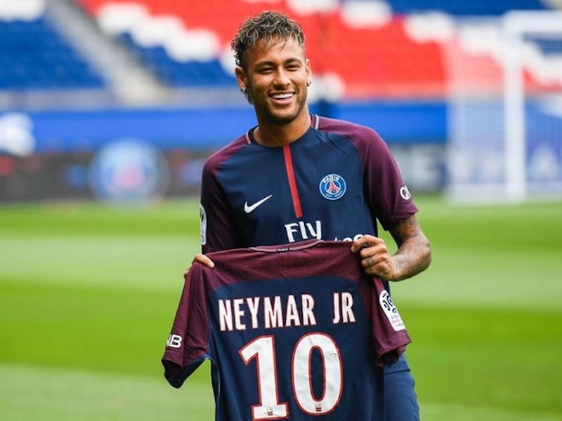 Neymar mặc áo số mấy ở PSG? Số 10