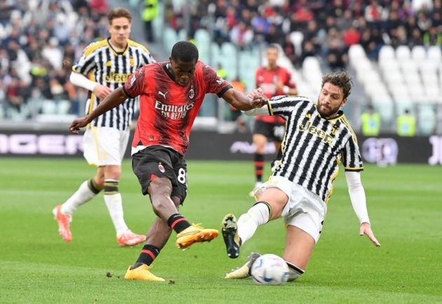 AC Milan và Juventus chia điểm sau trận hòa tẻ nhạt