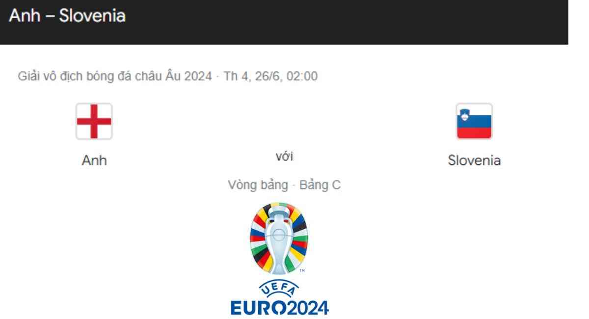 Link xem trực tiếp Anh vs Slovenia tại bảng C EURO 2024