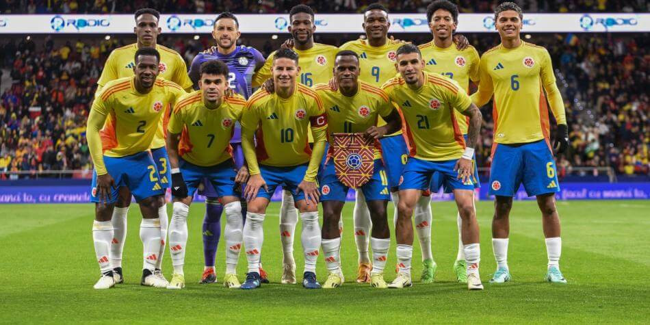 Đội hình ra sân Colombia có sự kết hợp giữa kinh nghiệm và sức trẻ